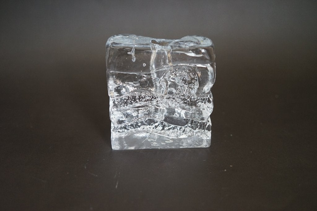 Vintage kristal glas Solifleur vaas Ingrid glass wave, Antiek en Kunst, Ophalen of Verzenden
