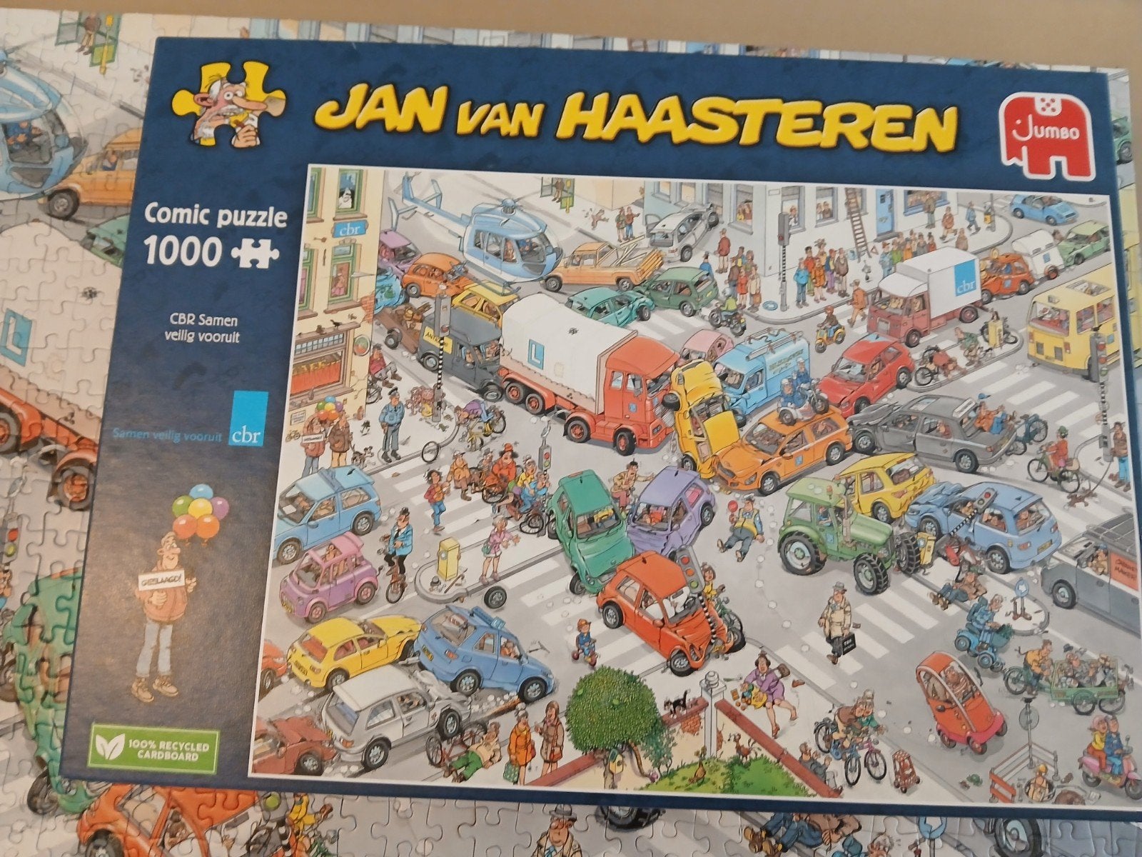 Jan van Haasteren, CBR samen veilig vooruit 1000 stukjes, Ophalen of Verzenden, 500 t/m 1500 stukjes, Zo goed als nieuw