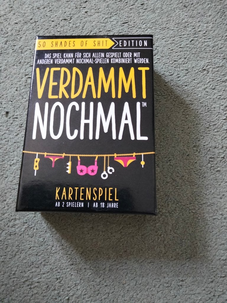 Verdammt Nochmal: 50 Shades of Shit Editie Kaartspel, Een of twee spelers, Ophalen, Zo goed als nieuw, Verdammt Nochmal
