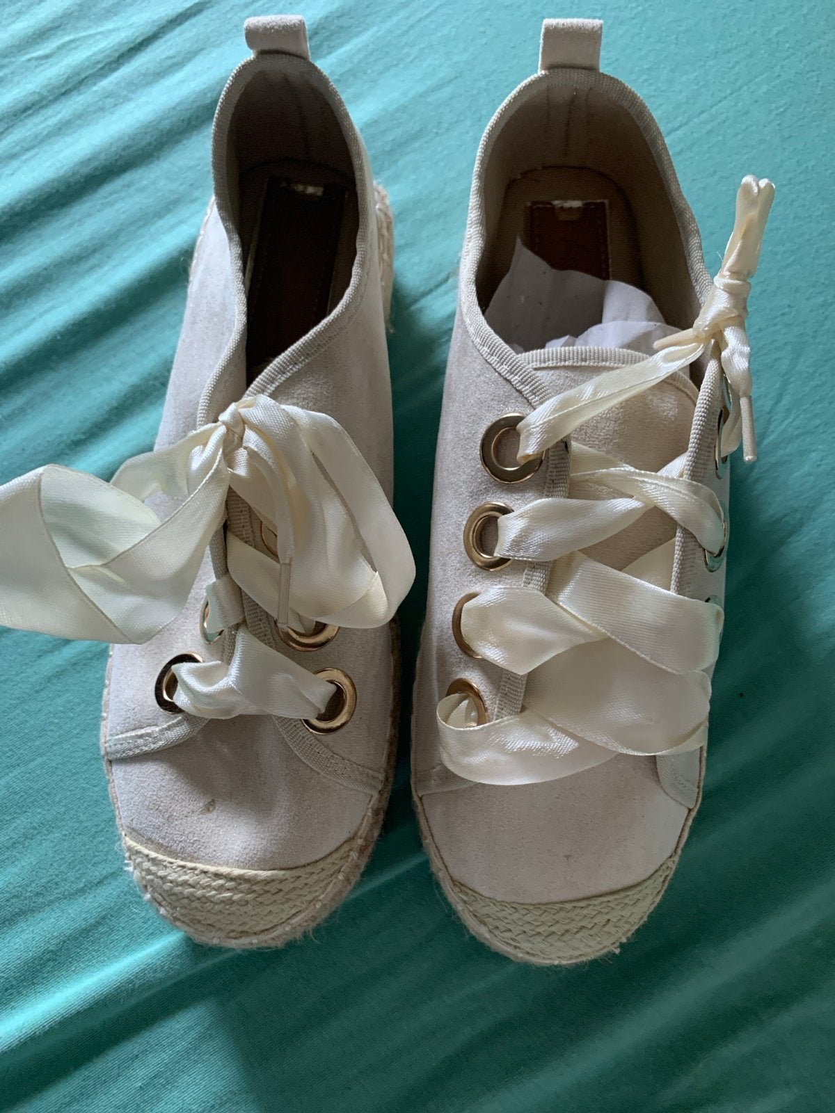 Nieuwe Espadrille Sneakers Maat 39 - Lucky Shoes, Ophalen of Verzenden, Nieuw, Beige, Espadrilles of Moccasins