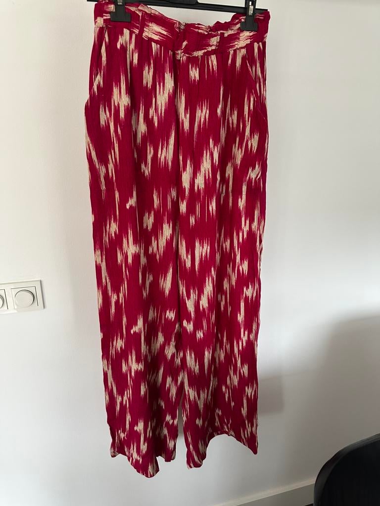 Nieuwe lange fleurige broek maat L, Ophalen of Verzenden, Nieuw, Beige, Lang