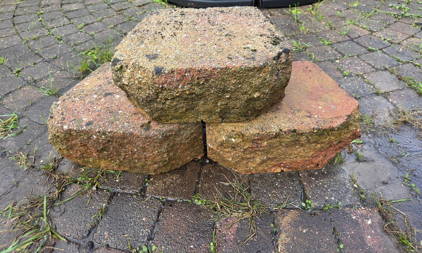 stapelstenen 30 x 13 warme tint, Ophalen, Gebruikt, Beton, Klinkers