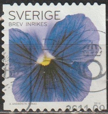 3948. Zweden 2760 gest. Bloem, Verzenden, Zweden, Gestempeld