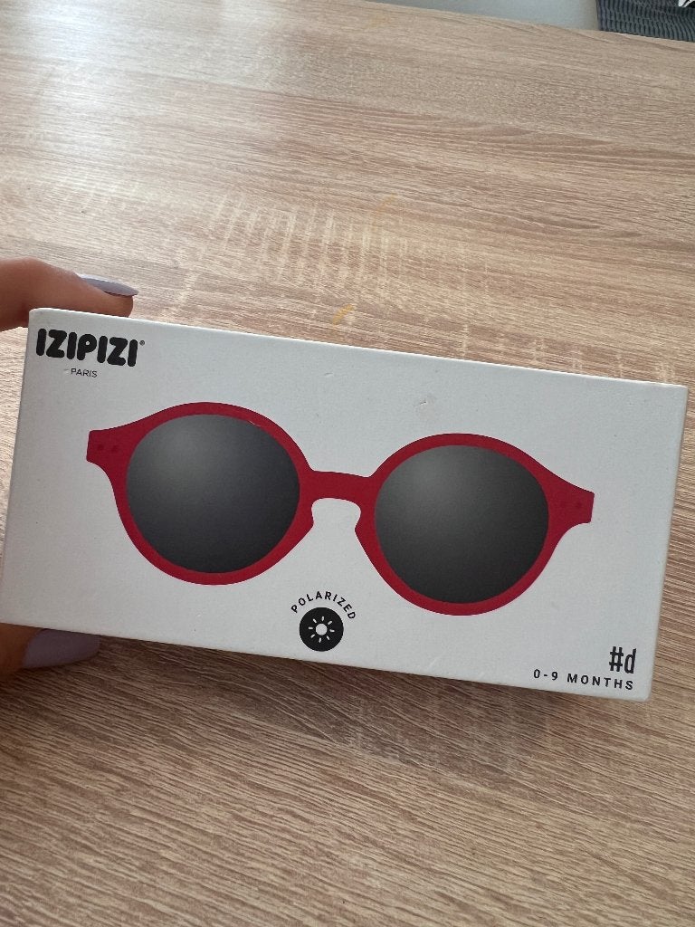 IZIPIZI Baby zonnebril 0-9 maanden – rood, Ophalen of Verzenden, Zo goed als nieuw