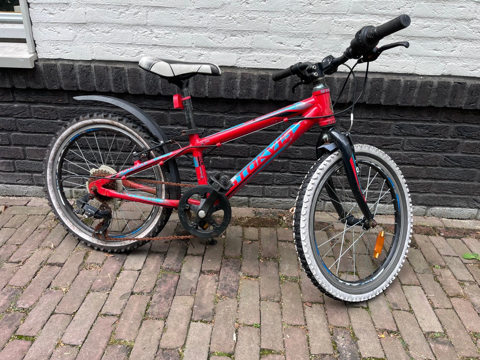 Kinderfiets, Stokvis, 20”,, Ophalen, Gebruikt, Velgrem, Handrem