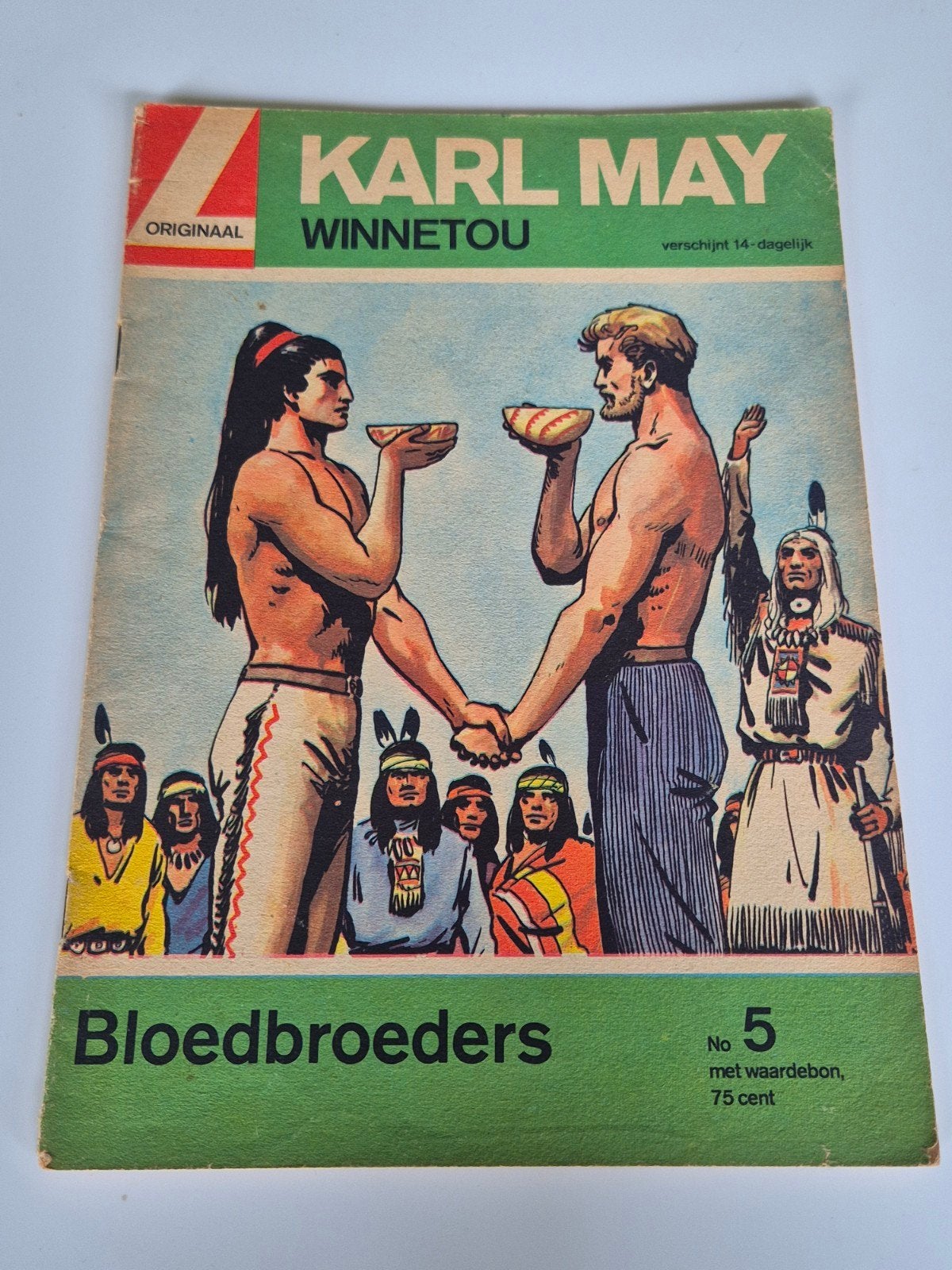 Karl May Winnetou - Bloedbroeders No. 5 (Origineel), Eén stripboek, Ophalen of Verzenden, Gelezen, Karl May
