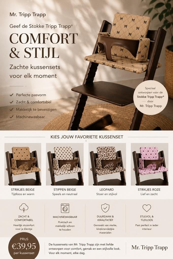 ** NIEUW ** Stokke Tripp Trapp trip trap kussen sets **, Kinderen en Baby's, Kinderstoelen, Meegroeistoel, Nieuw, Vorsenpoel 162, 5283 ZN, Boxtel