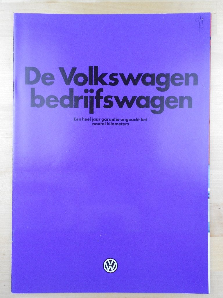Volkswagen Transporter T2 Brochure 1979 VW T2b, Volkswagen, Ophalen of Verzenden, Zo goed als nieuw, Volkswagen