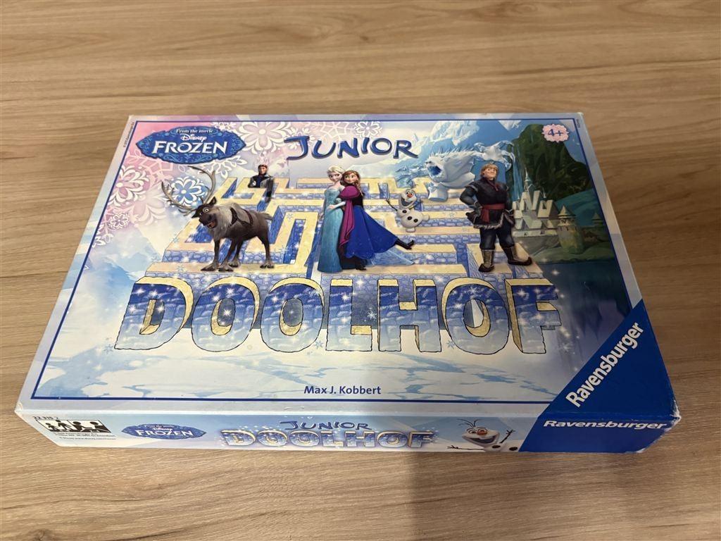 junior doolhof disney frozen - s4176, Hobby en Vrije tijd, Gezelschapsspellen | Bordspellen, Verzenden, Zo goed als nieuw