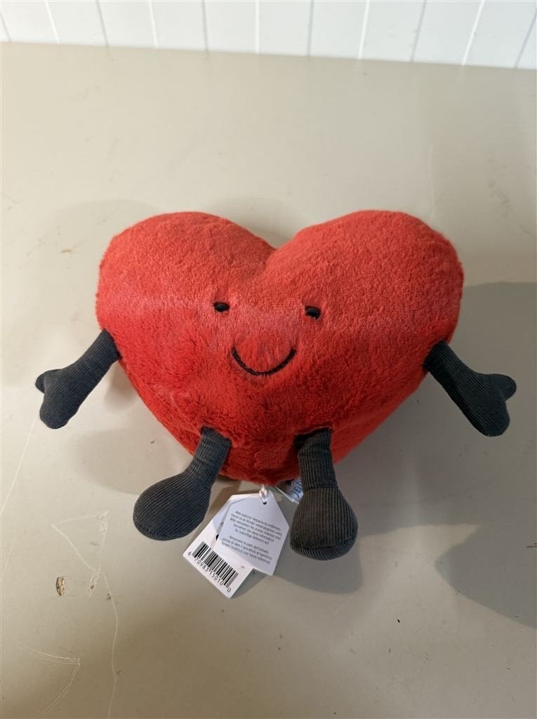 Hart knuffel van Jellycat - Harrods rode knuffel, Ophalen of Verzenden, Zo goed als nieuw, Overige typen