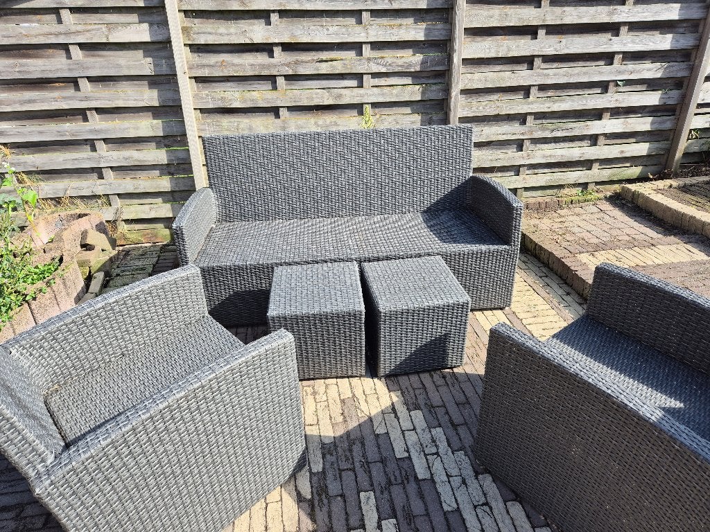 Tuinstoelen en bank, Tuin en Terras, Ophalen, Gebruikt, Kunststof