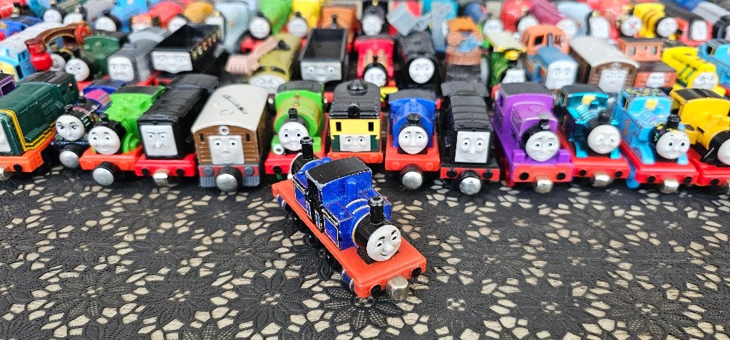 Thomas de trein take n play mighty mac, Kinderen en Baby's, Speelgoed | Thomas de Trein, Zo goed als nieuw, Ophalen of Verzenden