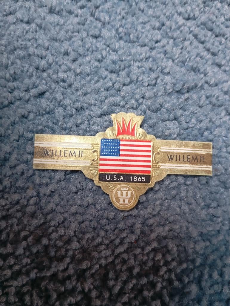 Vintage Willem II sigaren ring bandje, Verzamelen, Merken en Reclamevoorwerpen, Ophalen of Verzenden, Gebruikt, Verpakking