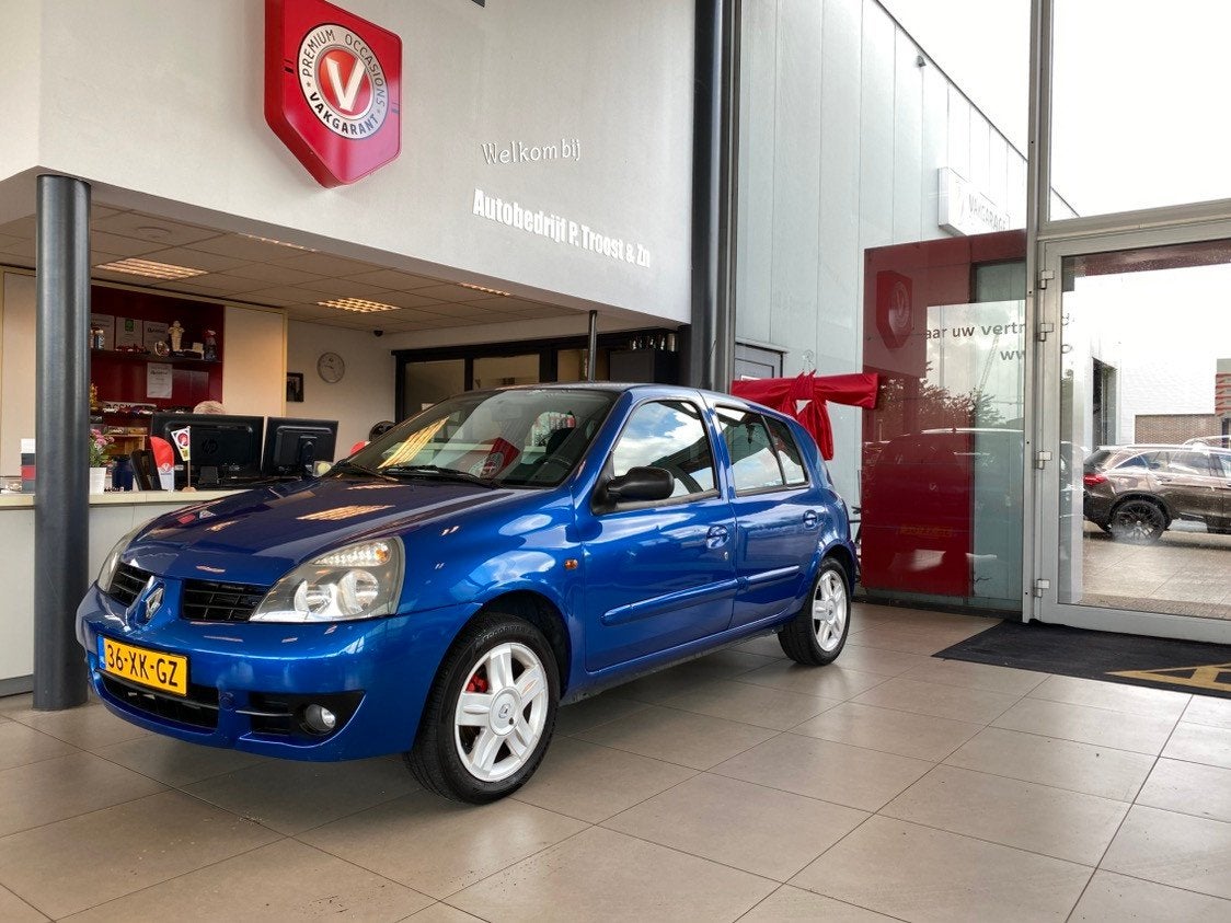 Renault Clio 1.2-16V Campus,5Deurs,5Zits,Airco,Elektrischpak, Auto's, Renault, Voorwielaandrijving, Stof, Gebruikt, 4 cilinders