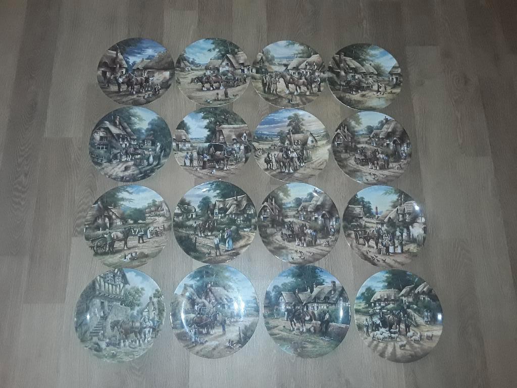 16 Wedgwood porseleinen sierborden Country Days, Verzenden