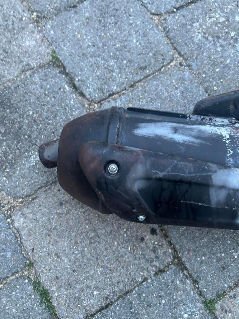 Originele Piaggio Skipper 125cc uitlaat - geen rammel, Ophalen of Verzenden