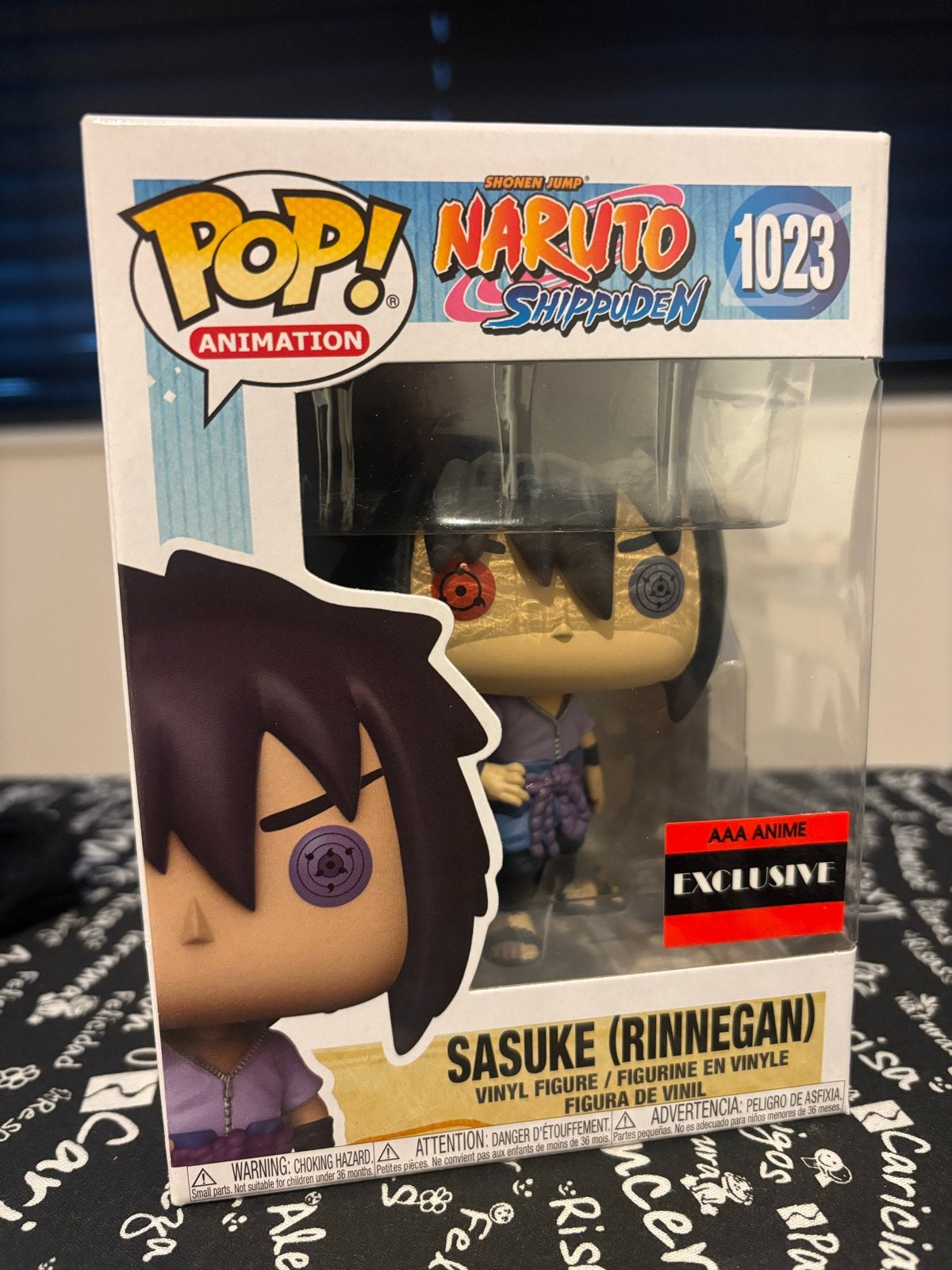 Funko Pop! Naruto Shippuden Sasuke (Rinnegan) #1023 AAA Excl, Ophalen of Verzenden, Zo goed als nieuw