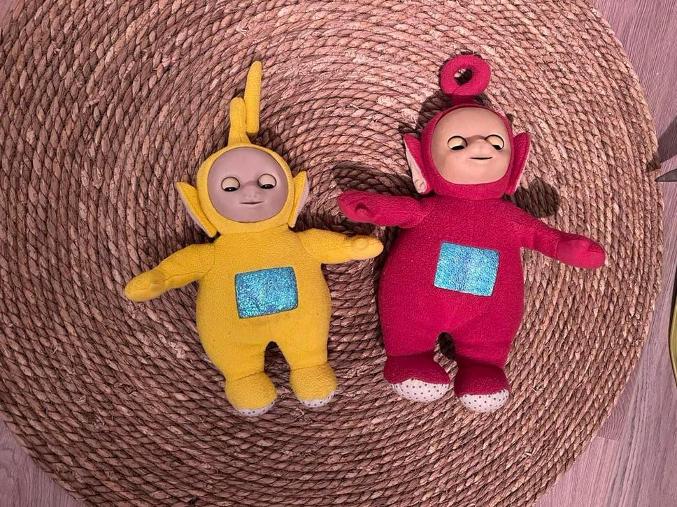 2 teletubbie knuffels 35 cm hoog, Verzamelen, Ophalen of Verzenden, Gebruikt