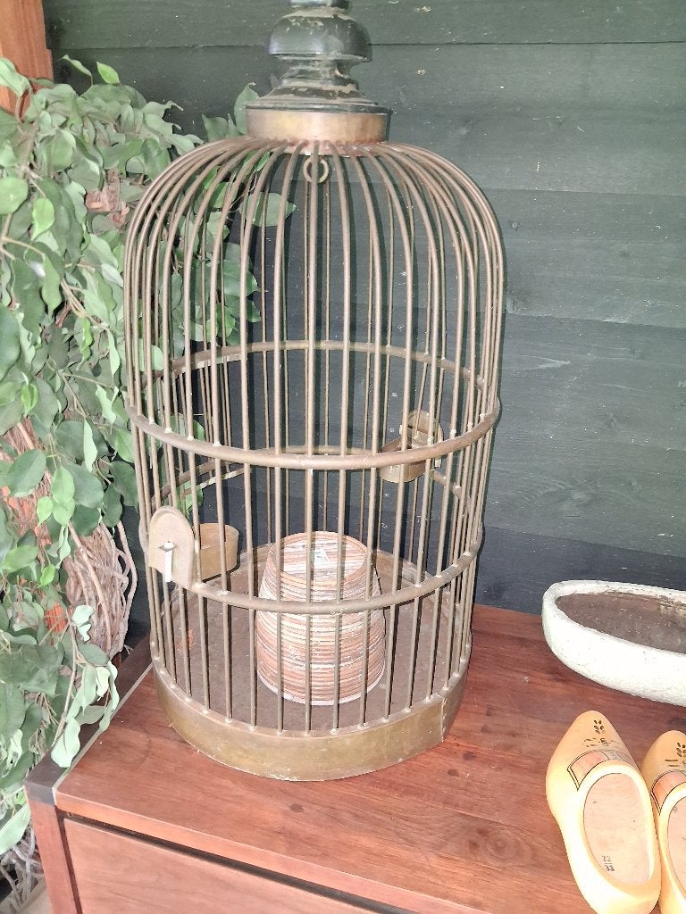 Vogel kooi, Dieren en Toebehoren, Vogels | Hokken en Kooien, Ophalen, Gebruikt, Metaal, Vogelkooi