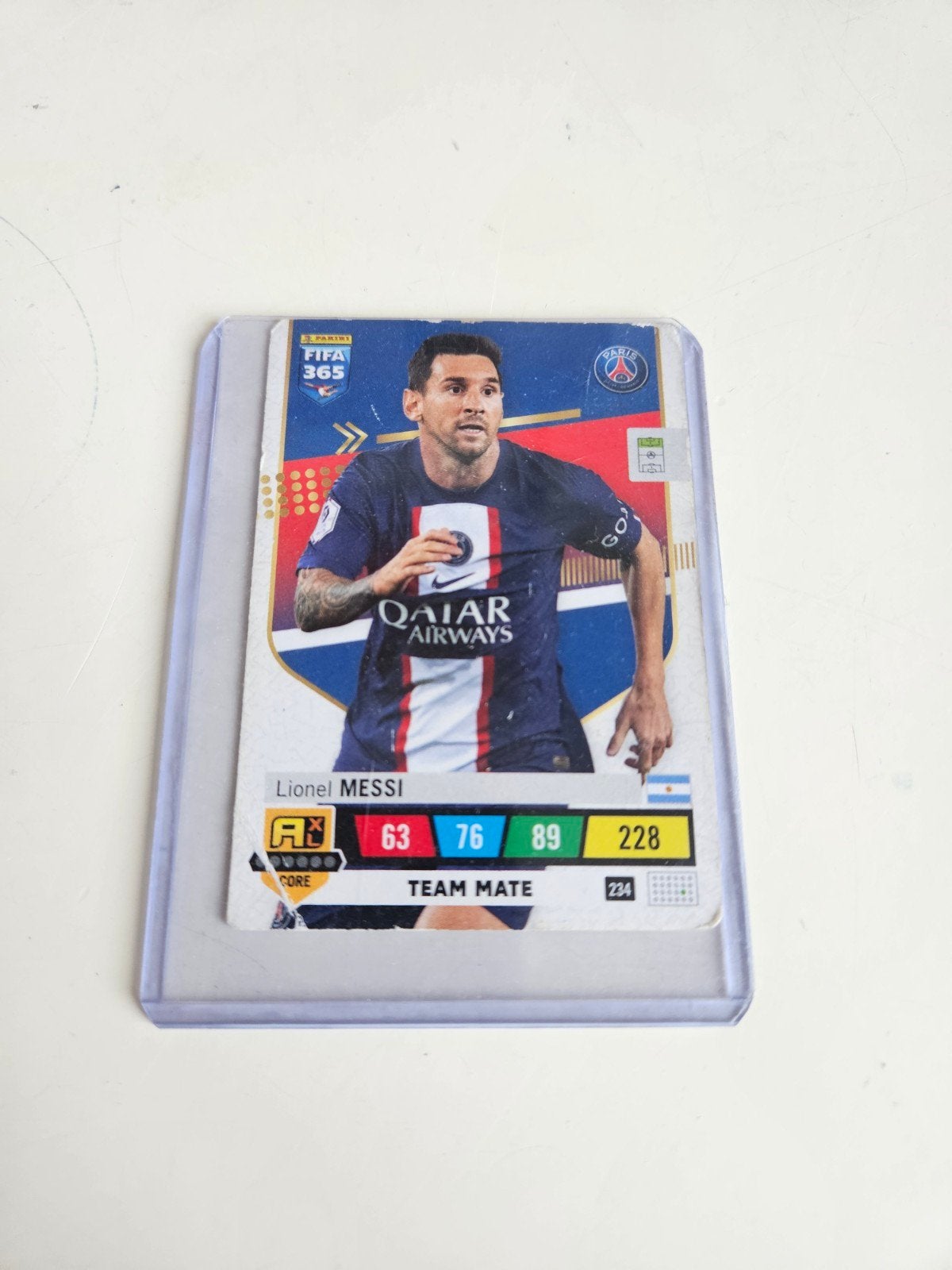 Lionel Messi FIFA 365 Panini kaart, Ophalen of Verzenden, Zo goed als nieuw, Buitenlandse clubs, Spelerskaart
