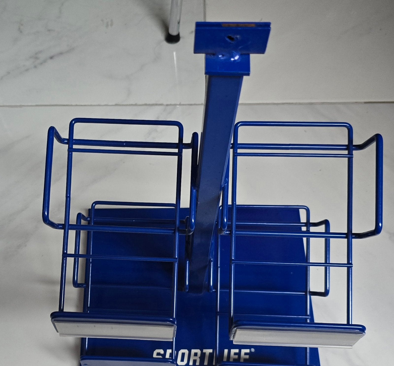 Sportlife kauwgom 4 dozen metalen display standaard blauw, Ophalen of Verzenden, Gebruikt