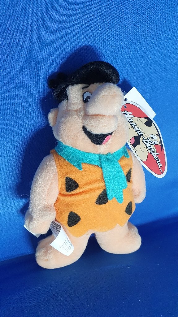 Fred Flintstone knuffeltje, Play by Play 1998, met label. T1, Tweedehands verkoop, Tweedehands verkoop, Gebruikt, Overige typen