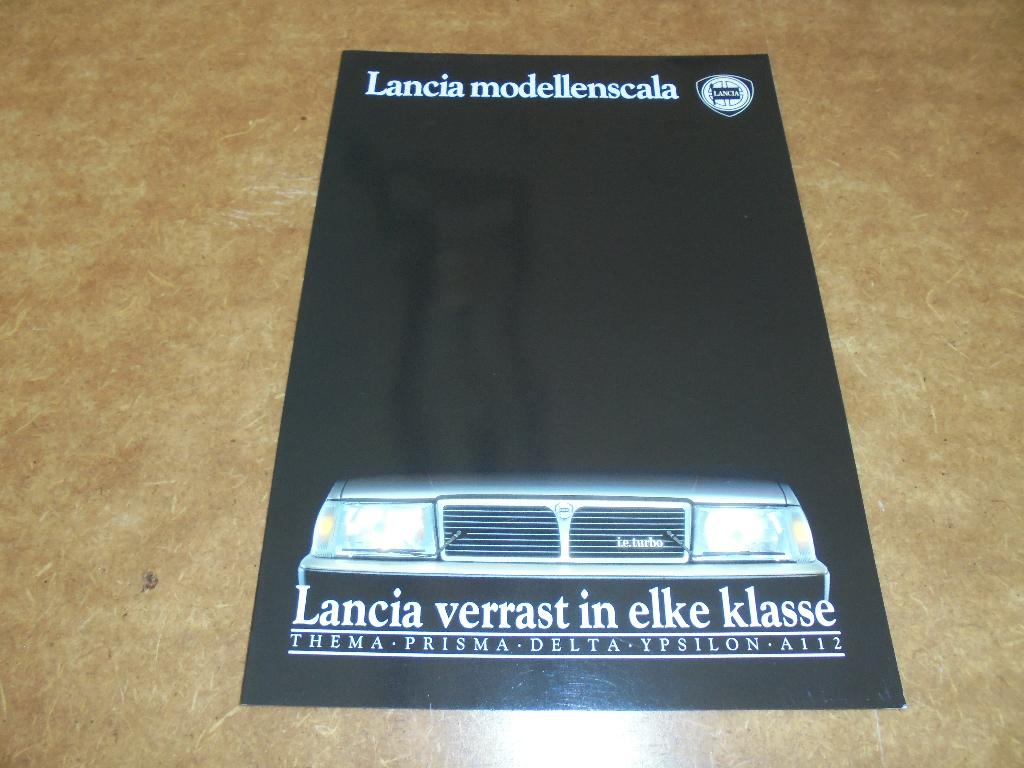 brochure Lancia modellenprogramma 1986/87, Ophalen of Verzenden, Nieuw, Overige merken