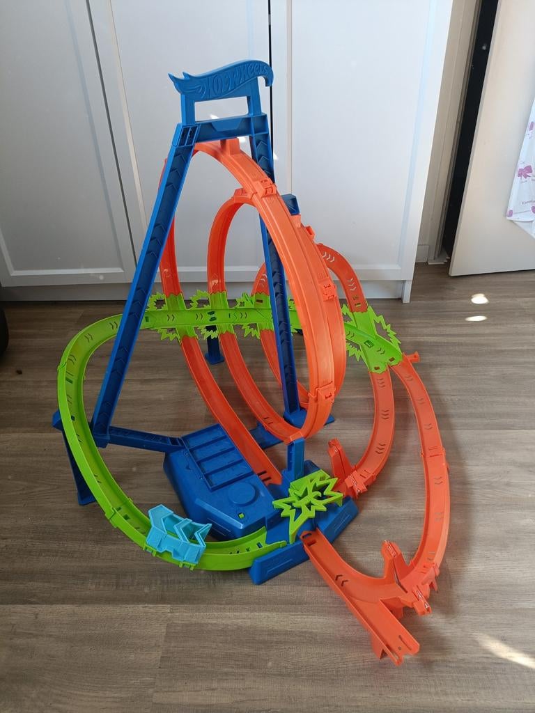 Hot Wheels Racebaan met Loopings en Lanceerder, Kinderen en Baby's, Speelgoed | Racebanen, Ophalen