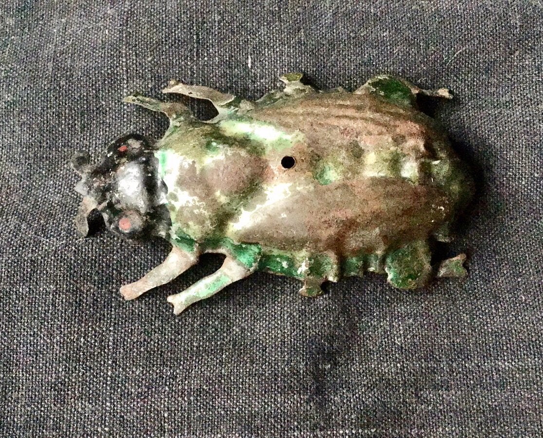 Bodemvondst….Oud Blikken Beest, Antiek en Kunst, Ophalen of Verzenden
