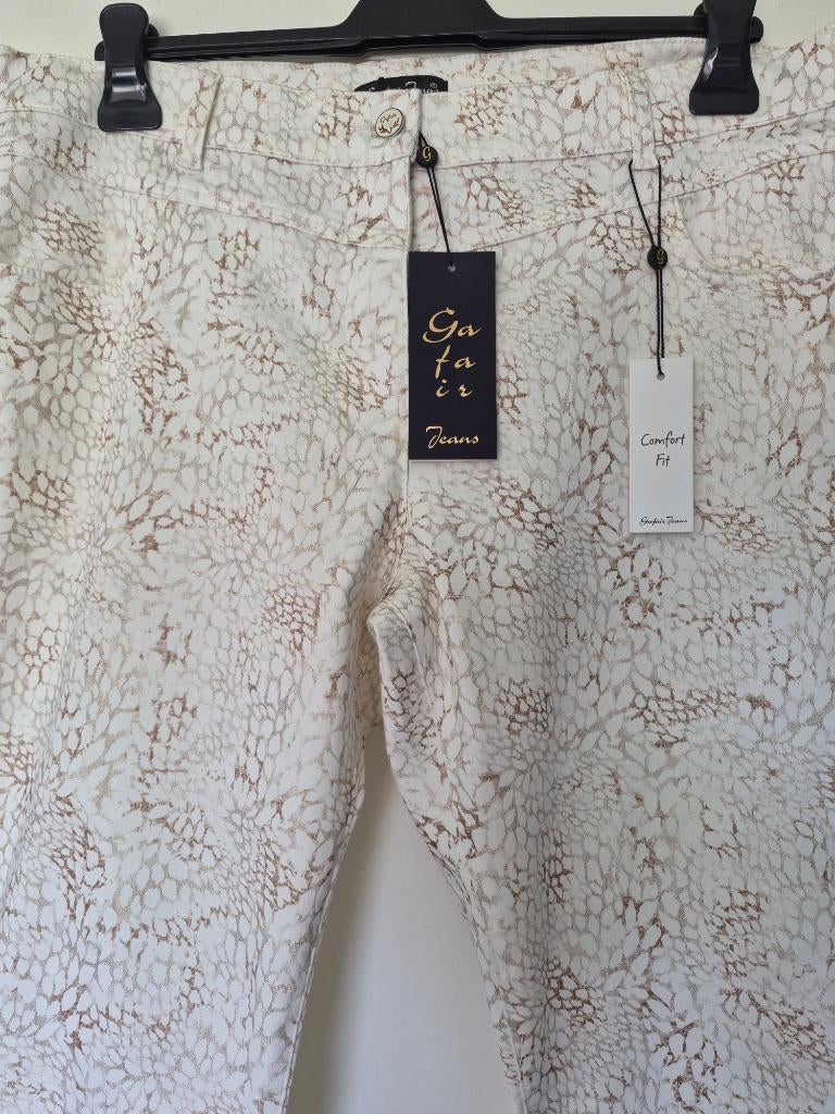 NIEUW broek stretch gafair jeans maat 46, Gafair, Beige, Maat 46/48 (XL) of groter, Nieuw