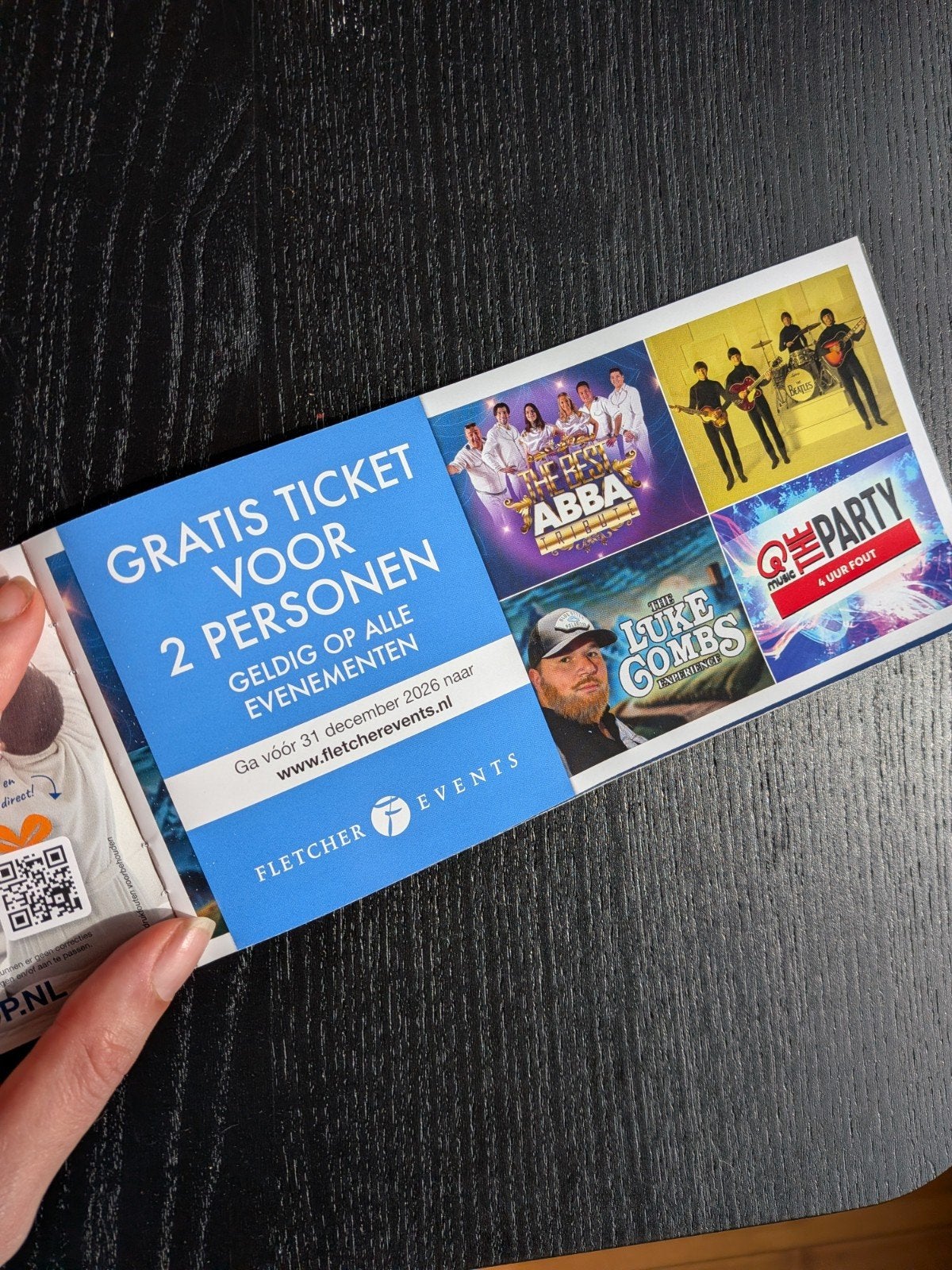2 tickets voor een Fletcher event, Tickets en Kaartjes, Twee personen