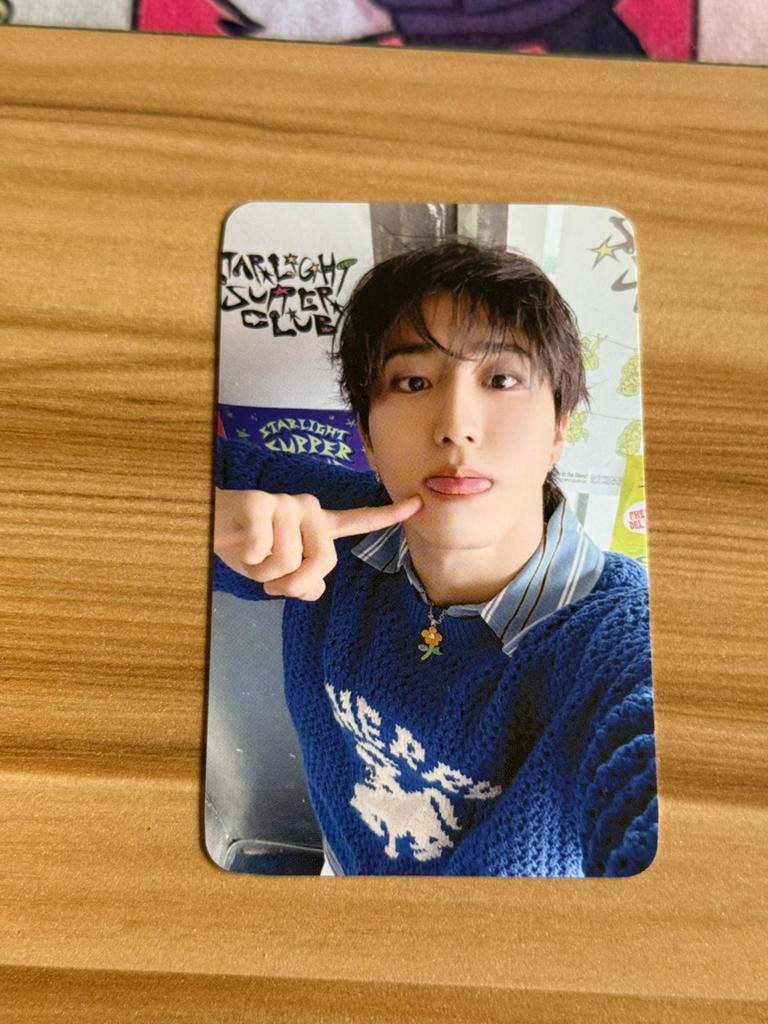 Stray Kids Han photo card starlight supper club, Ophalen of Verzenden, Zo goed als nieuw, Foto of Kaart