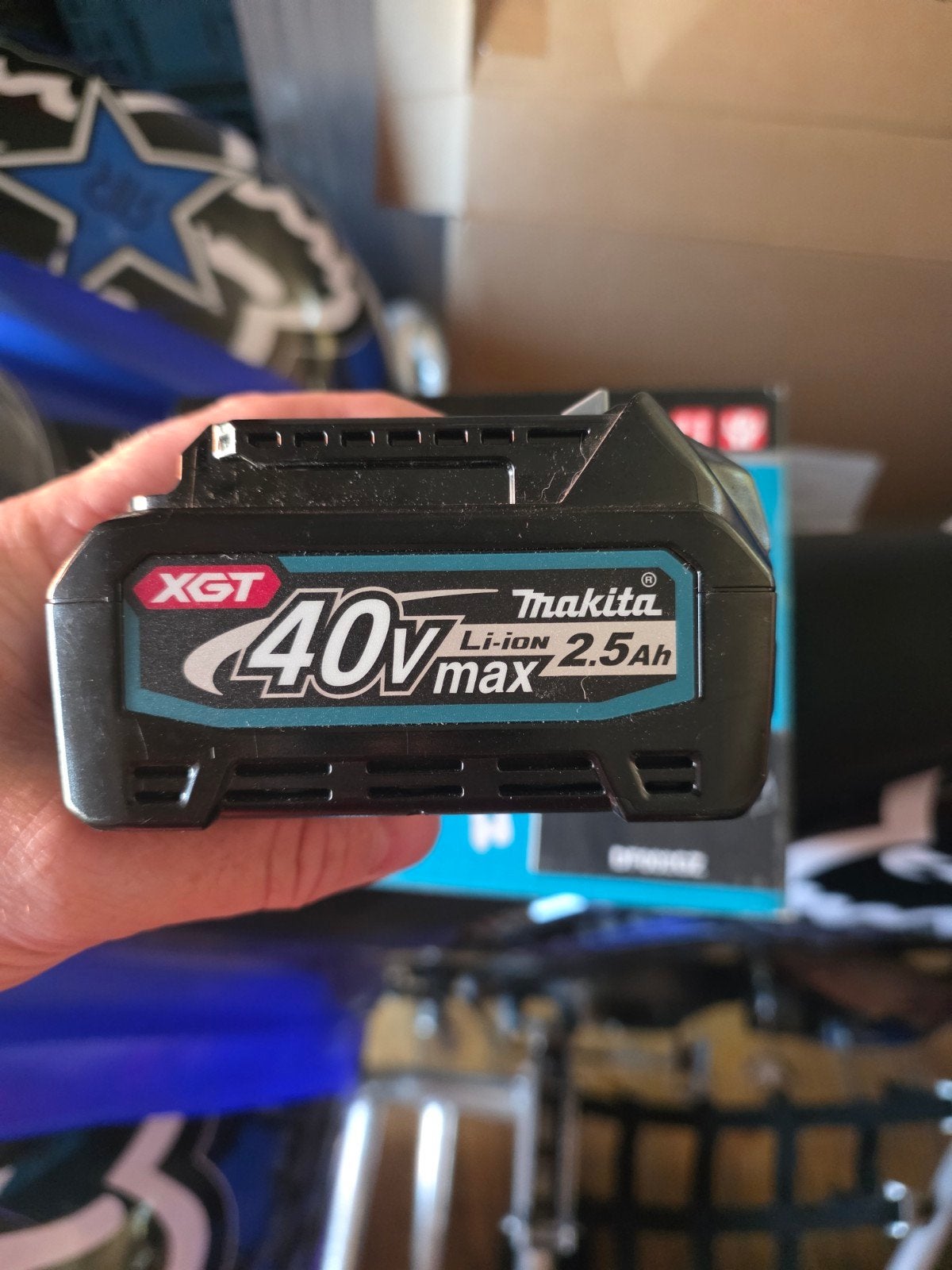 Makita 40V XGT Li-ion Accu 2.5Ah, Zo goed als nieuw