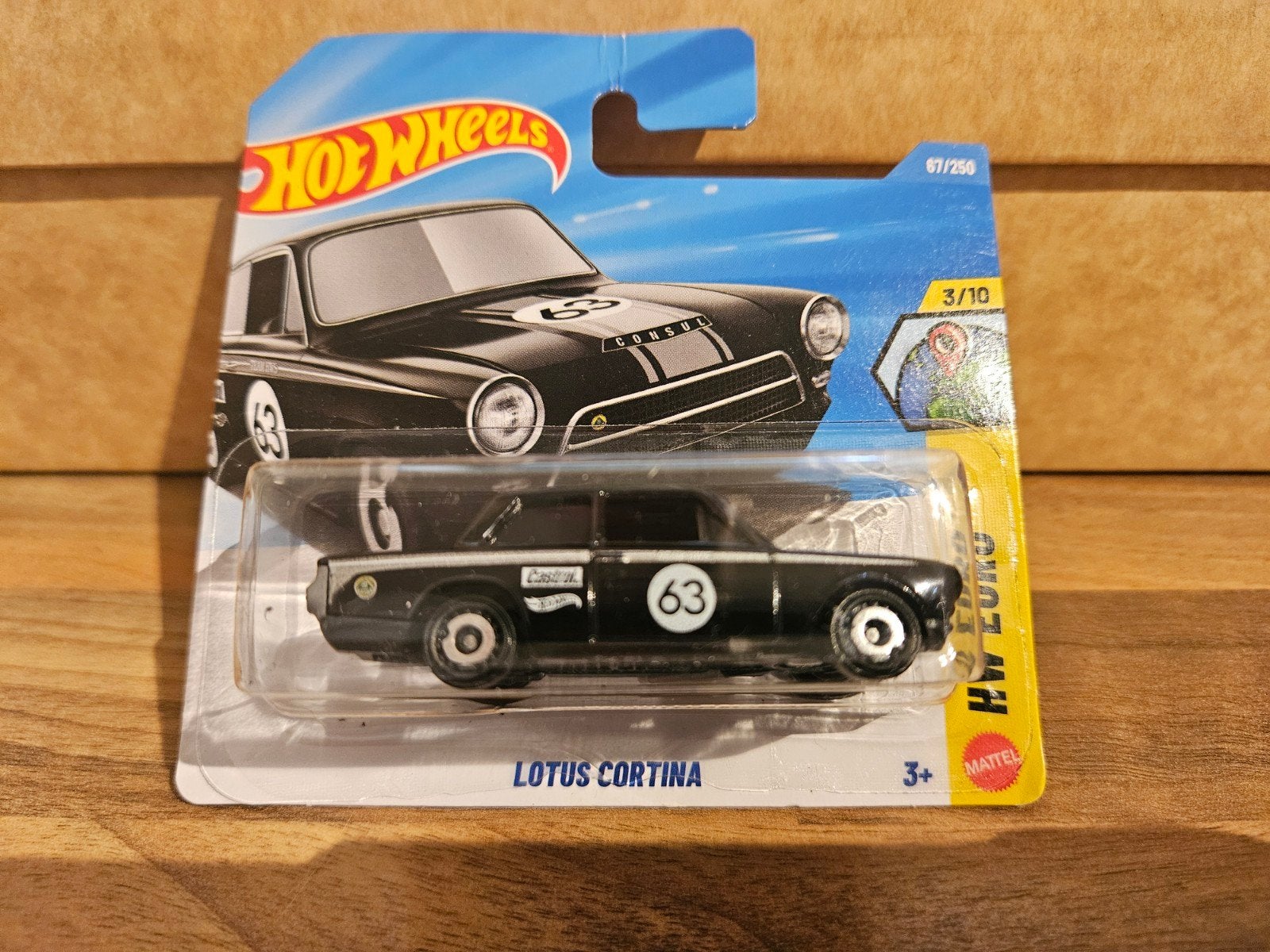 Hotwheels Hot Wheels Lotus Cortina Zwart in OVP, Ophalen of Verzenden, Zo goed als nieuw, Auto