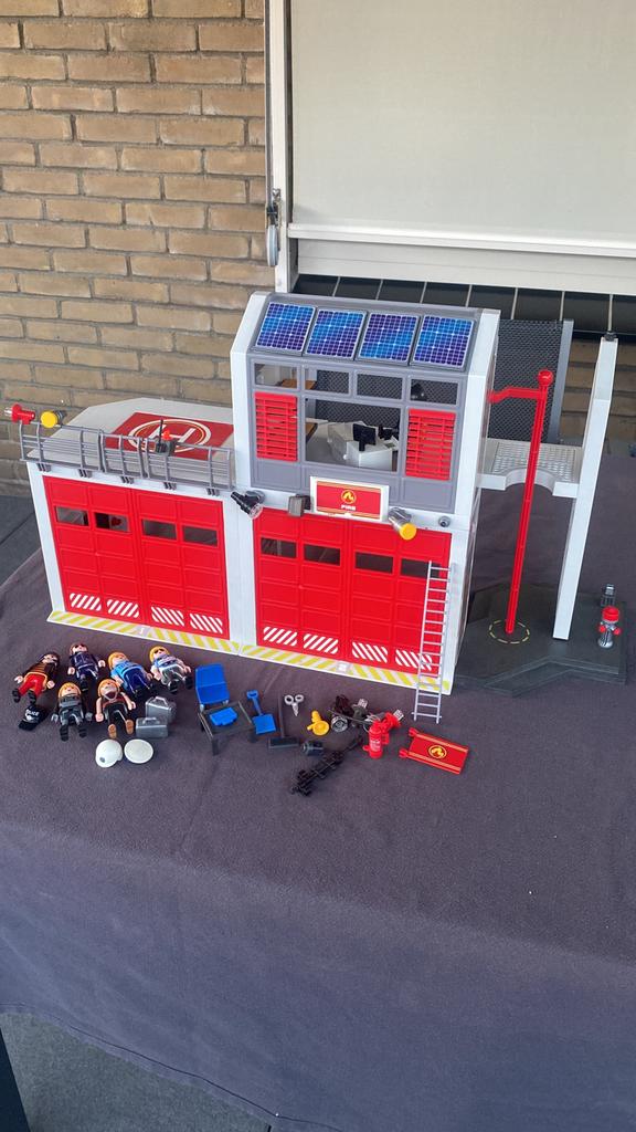 Playmobil brandweer kazerne, Kinderen en Baby's, Speelgoed | Playmobil, Ophalen, Gebruikt, Los playmobil