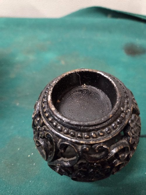 waxinelichthouder bol brocant, Huis en Inrichting, Ophalen of Verzenden, 'T Olde Gre-j, Info@toldegrej.nl, Endepoelstraat 20f Didam