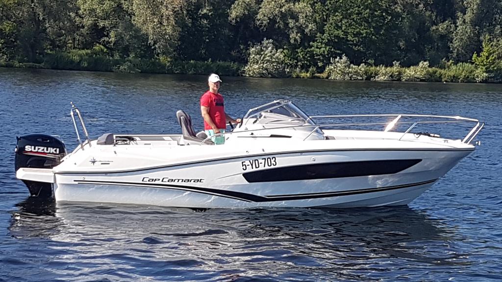 Jeanneau Cap Camarat 7.5 WA met 200 PK Suzuki 4-tact, Watersport en Boten, Speedboten, Viertaktmotor, Zo goed als nieuw, 200 pk