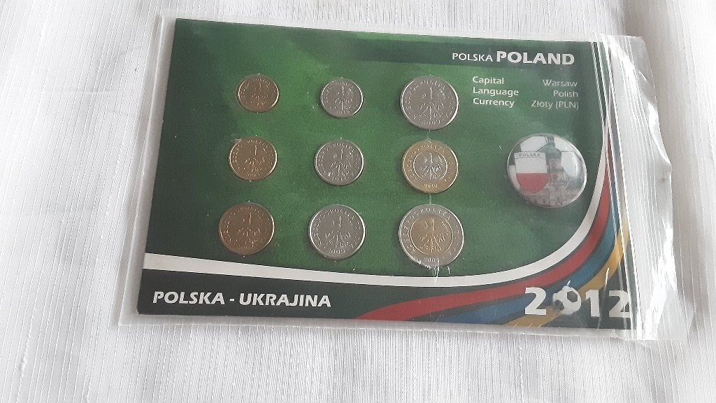 POLEN - UKRAINE munten set, EK voetbal 2012, Ophalen of Verzenden, Nieuw, Buitenlandse clubs, Overige typen