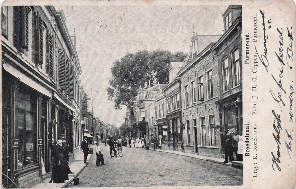 702-128-005 Breedstraat Purmerend, Verzenden, Voor 1920, Noord-Holland