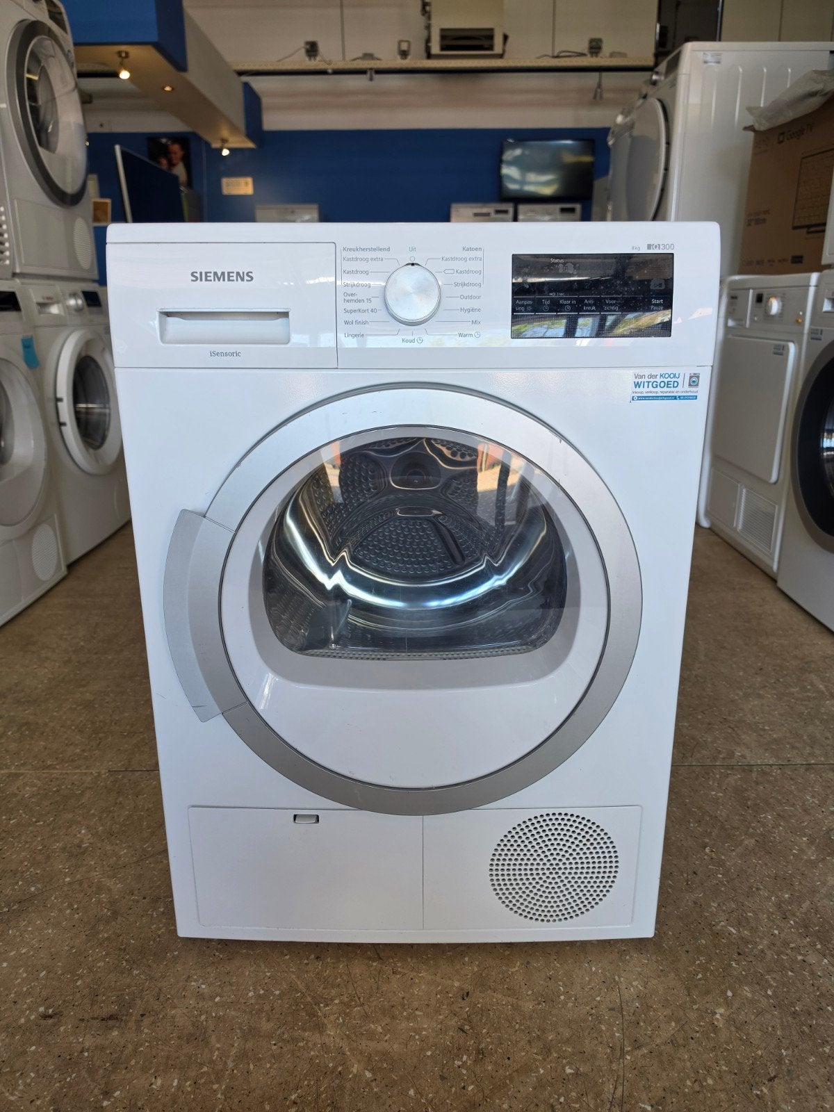 Siemens IQ 300 condensdroger | 8 kilo | Gratis thuis 🚚✅️, Witgoed en Apparatuur, Wasdrogers, Jirnsum, Anti-kreukfase, 8 tot 10 kg