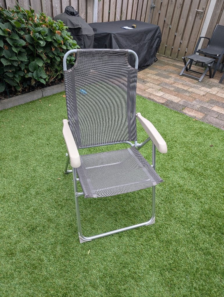 campingstoel Redwood Balos grey verstelbaar, Ophalen, Gebruikt, Campingstoel