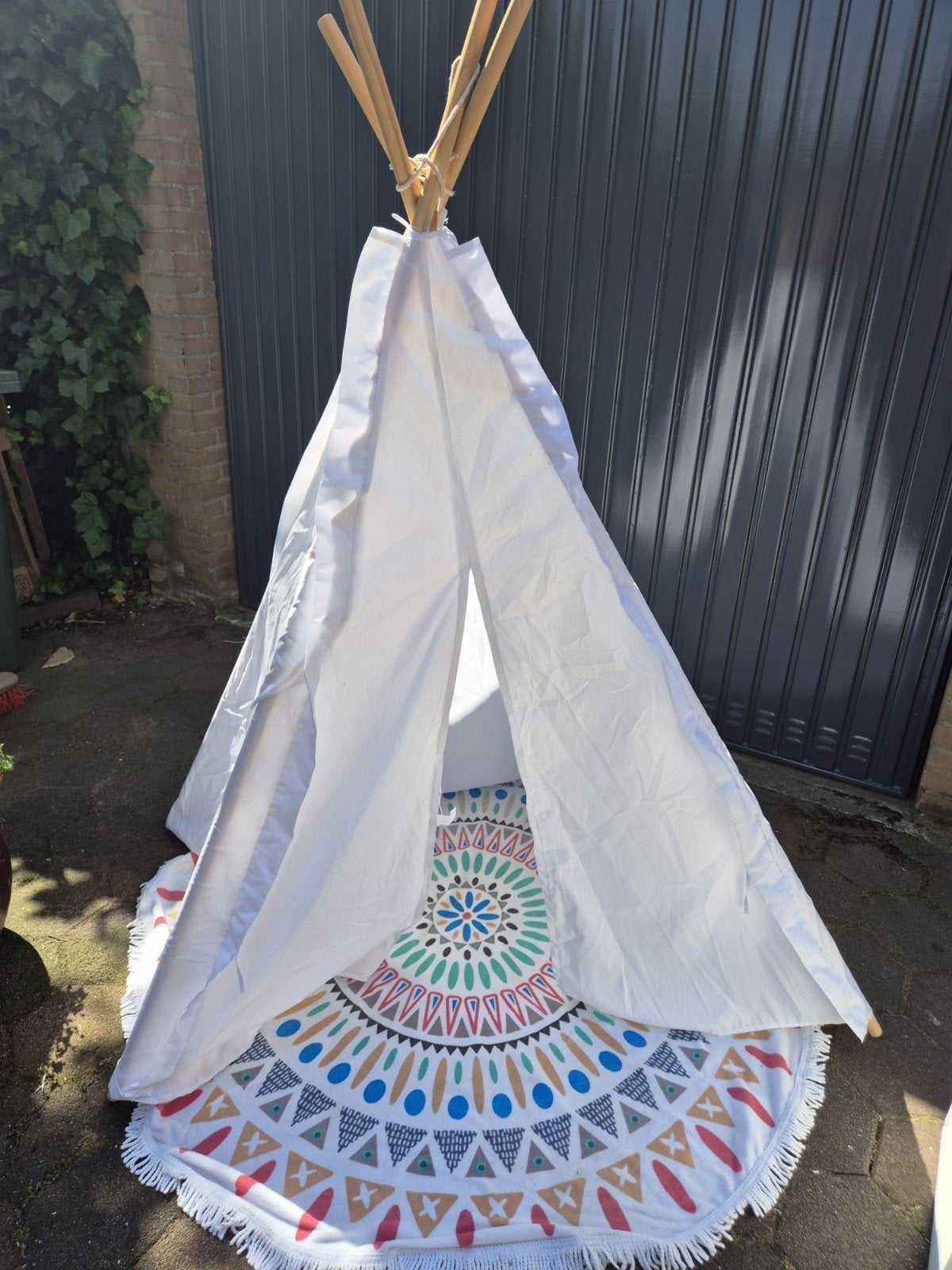 Tipi speeltent inclusief kleed en opbergzak, Ophalen, Zo goed als nieuw
