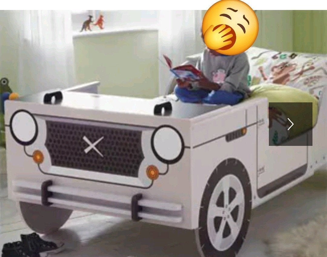 Kinderbed 'Explorer' / autobed, Ophalen, 85 tot 100 cm, Gebruikt, Lattenbodem