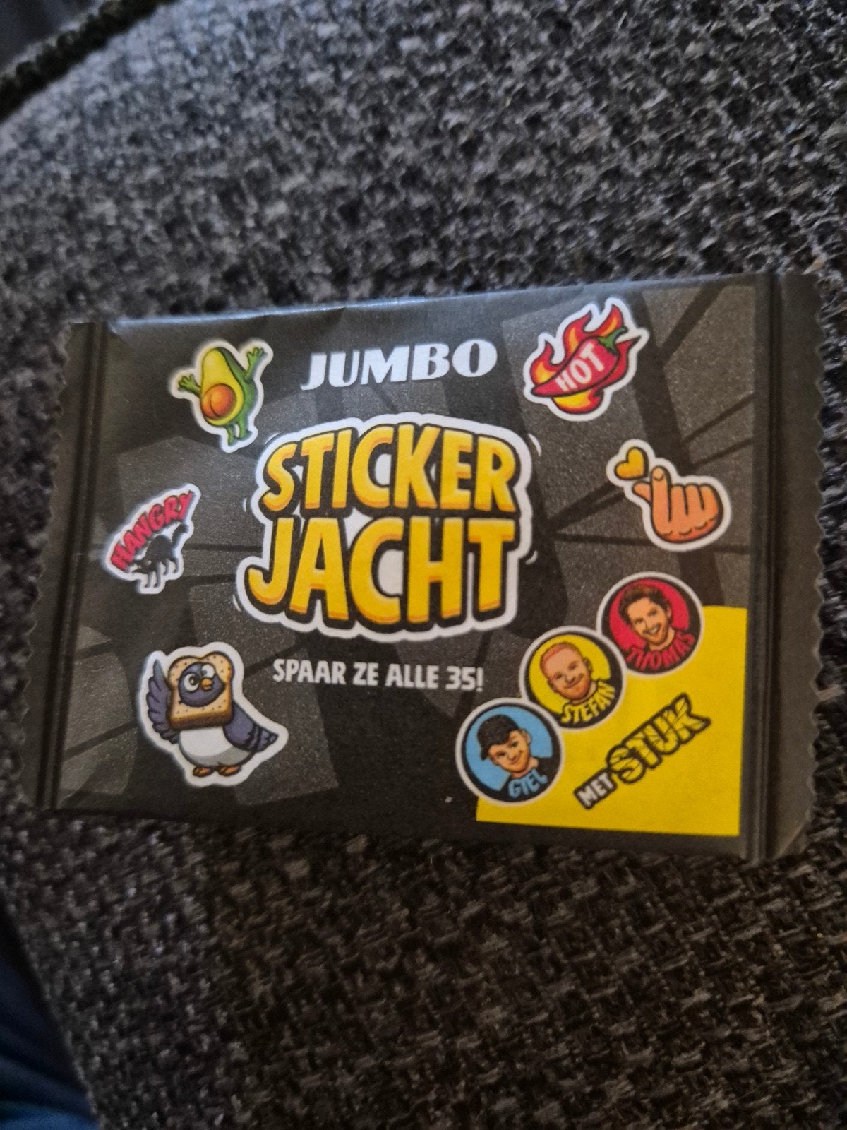 12x dichte pakjes Jumbo Stickerjacht, Jumbo, Ophalen of Verzenden