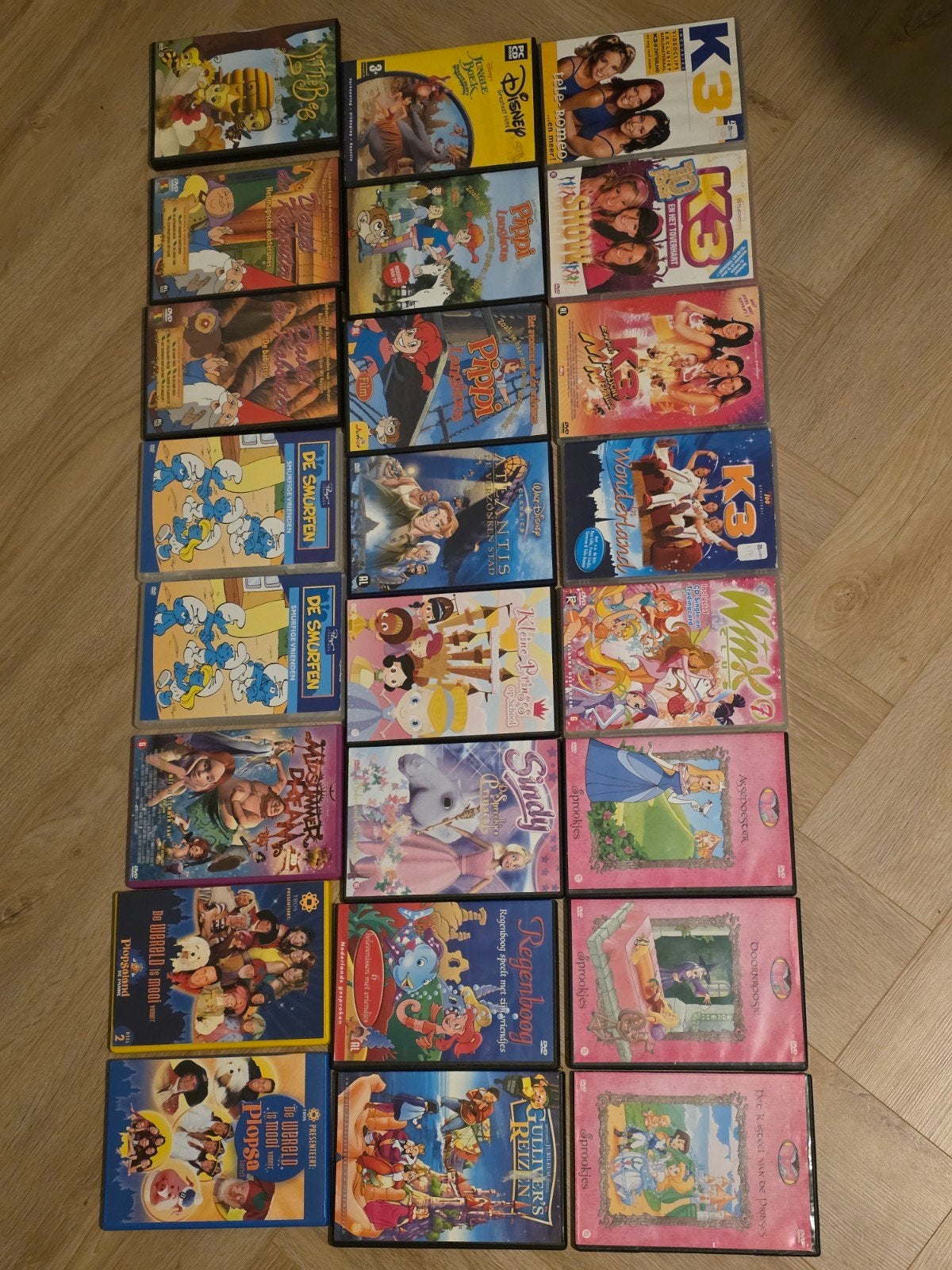 Kinderfilms DVD, winnie de poeh, smurfen, my little pony,, Gebruikt, Animatie, Alle leeftijden, Nederlands