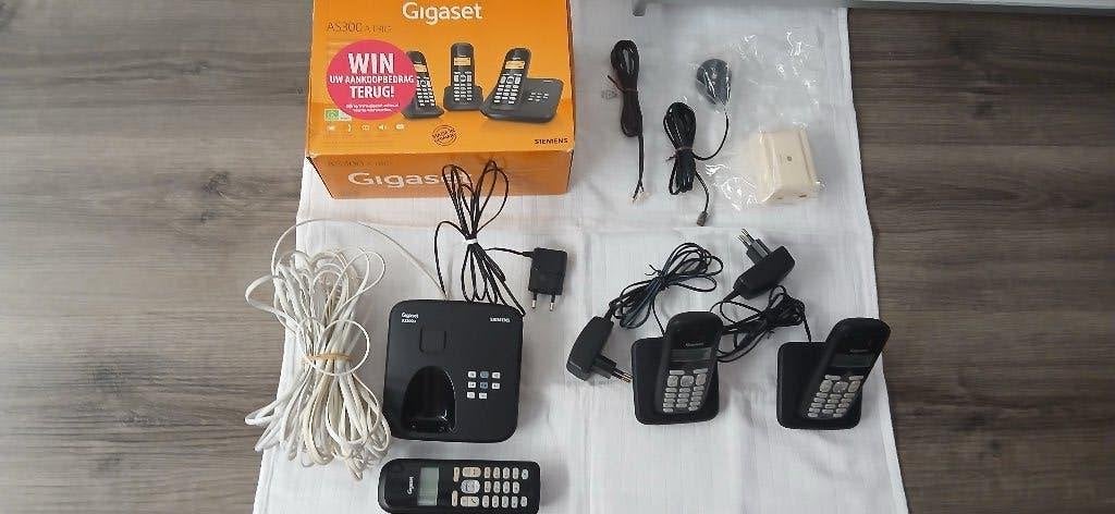 Siemens Gigaset AS300a, Ophalen of Verzenden, Zo goed als nieuw, 3 handsets