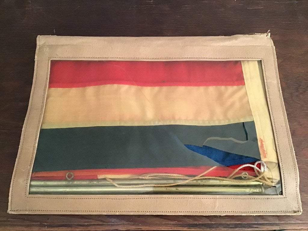 Antieke Andries de Jong bootvlaggen set, Ophalen of Verzenden, Gebruikt