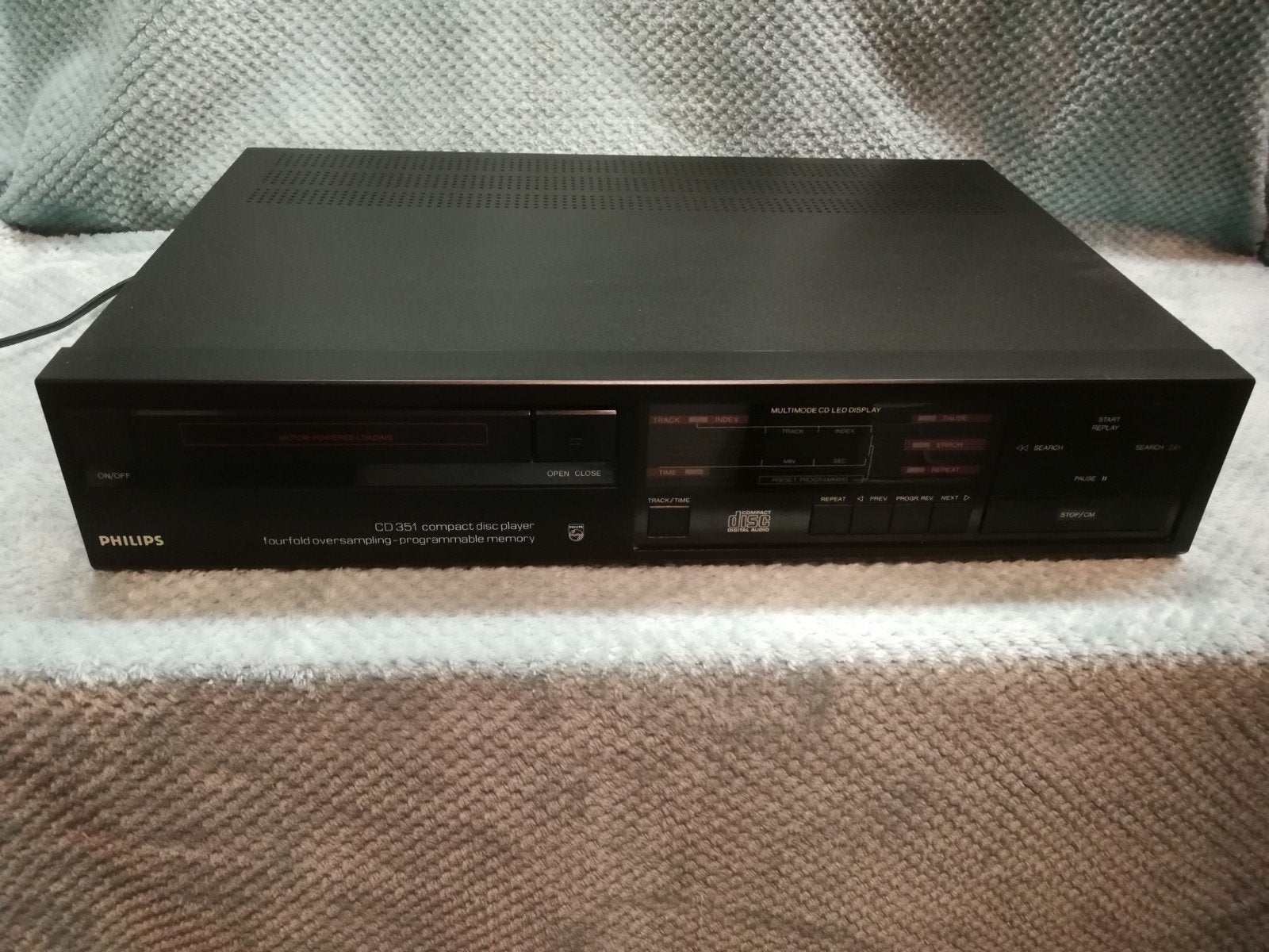 Vintage 80's Philips CD 351 CD speler, Audio, Tv en Foto, Ophalen, Gebruikt, Philips