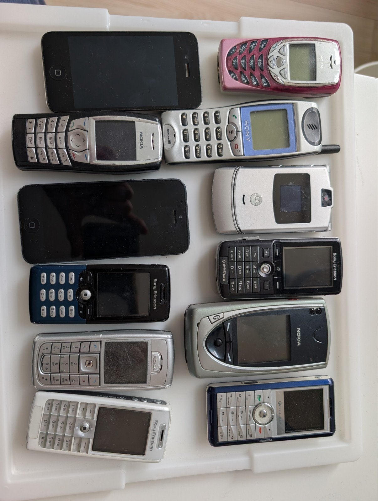 verzameling oude gsm telefoons, Ophalen of Verzenden, Geen camera, Zwart