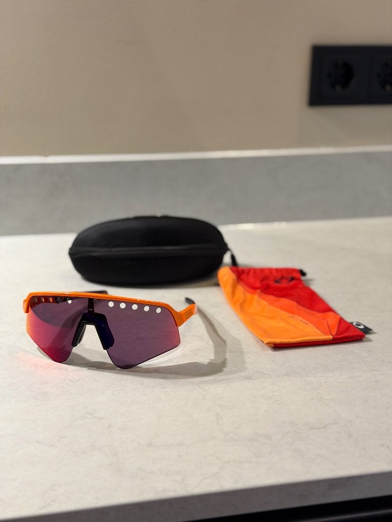 OAKLEY SUTRO LITE SWEEP MVDP FIETSBRIL PRIZM ORANJE, Gebruikt, Zonnebril, Oranje, Ophalen of Verzenden